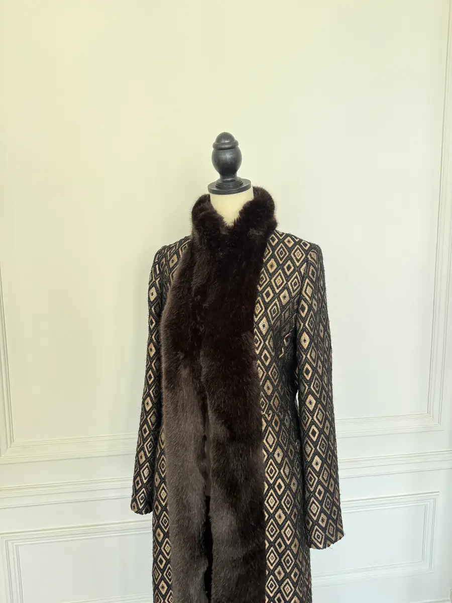 Jen Wonders Studio Long Brocade Coat | Thumbnail 5 Jen Wonders Studio Long Brocade Coat | Thumbnail 5