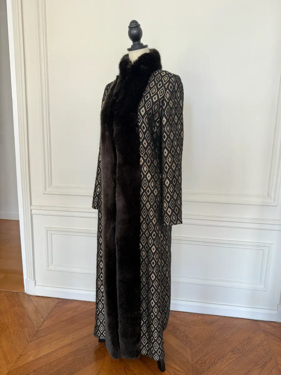 Jen Wonders Studio Long Brocade Coat | Thumbnail 6 Jen Wonders Studio Long Brocade Coat | Thumbnail 6