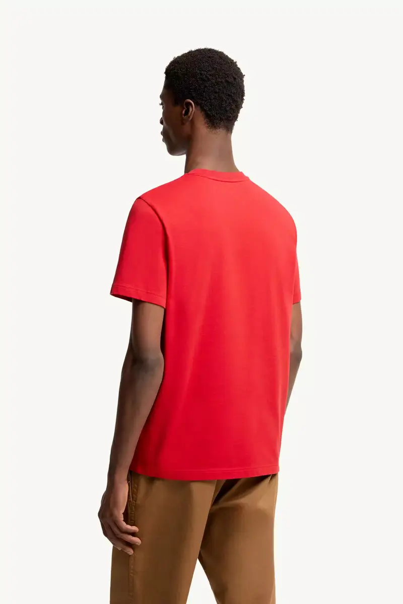 Moncler Embroidered Tricolor Logo Cotton T-shirt | Thumbnail 6 Moncler Embroidered Tricolor Logo Cotton T-shirt | Thumbnail 6