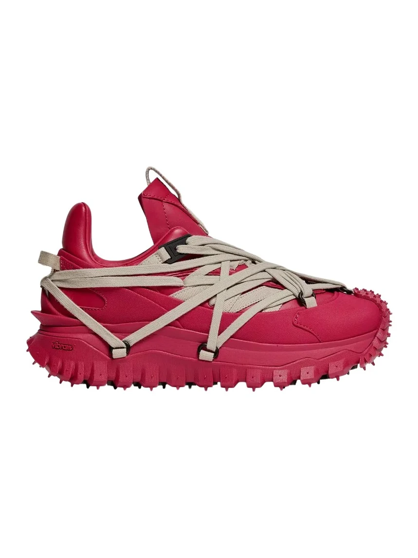 Moncler + Rick Owens Trailgrip Megalace Leather Sneakers