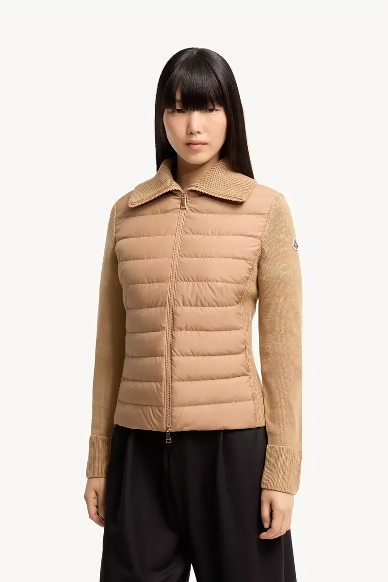Moncler Padded Zip-up Wool Cardigan | Thumbnail 5 Moncler Padded Zip-up Wool Cardigan | Thumbnail 5