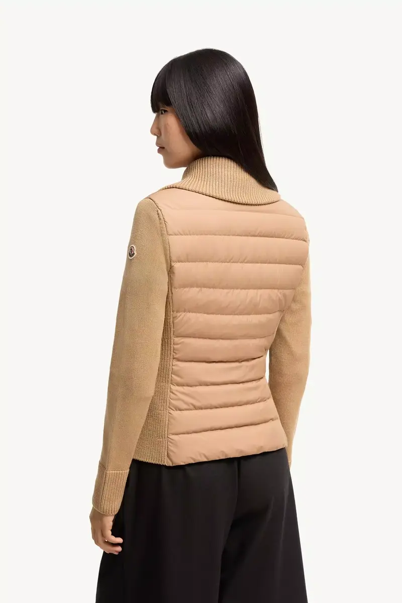 Moncler Padded Zip-up Wool Cardigan | Thumbnail 6 Moncler Padded Zip-up Wool Cardigan | Thumbnail 6
