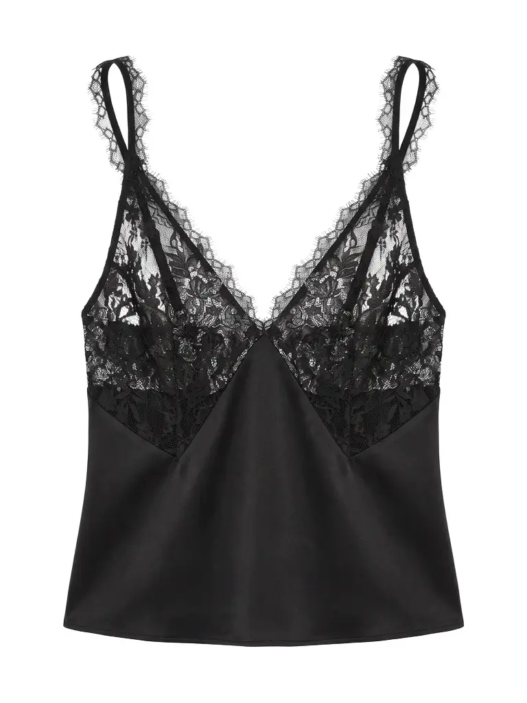 THE SEI Lace Bodice Tank