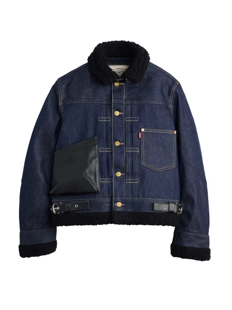 Sacai Levi's® x sacai Denim Sherpa Jacket