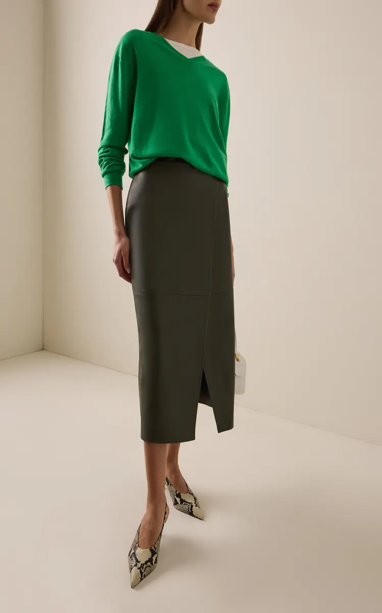 RÙADH The Este Leather Maxi Skirt | Thumbnail 3