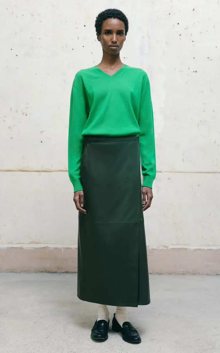 RÙADH The Este Leather Maxi Skirt | Thumbnail 6