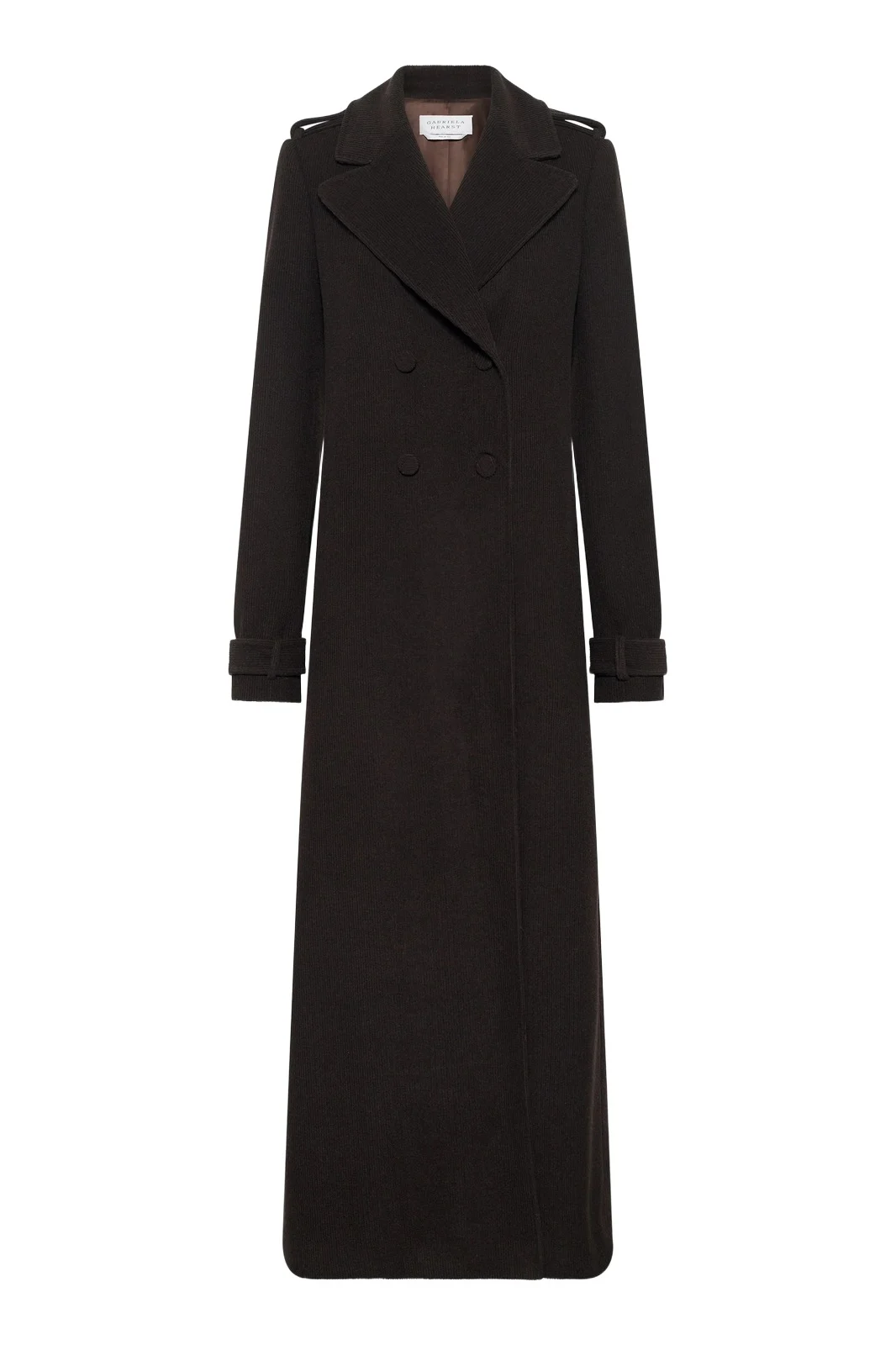 Houstt Trench Coat in Chocolate Cashmere Corduroy Houstt Trench Coat in Chocolate Cashmere Corduroy
