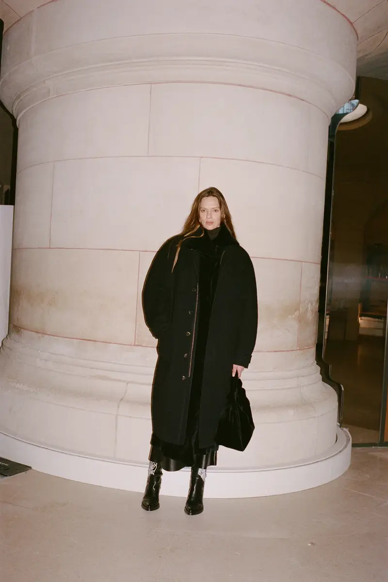 Gabriela Hearst Smith Raw Cut Coat Liner in Black Shearling | Thumbnail 7 Gabriela Hearst Smith Raw Cut Coat Liner in Black Shearling | Thumbnail 7