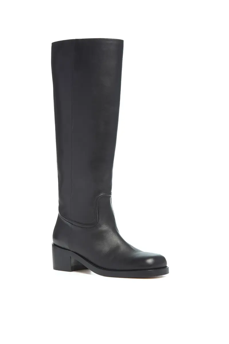 Gabriela Hearst Marion Tall Boot in Black Leather | Thumbnail 3 Gabriela Hearst Marion Tall Boot in Black Leather | Thumbnail 3