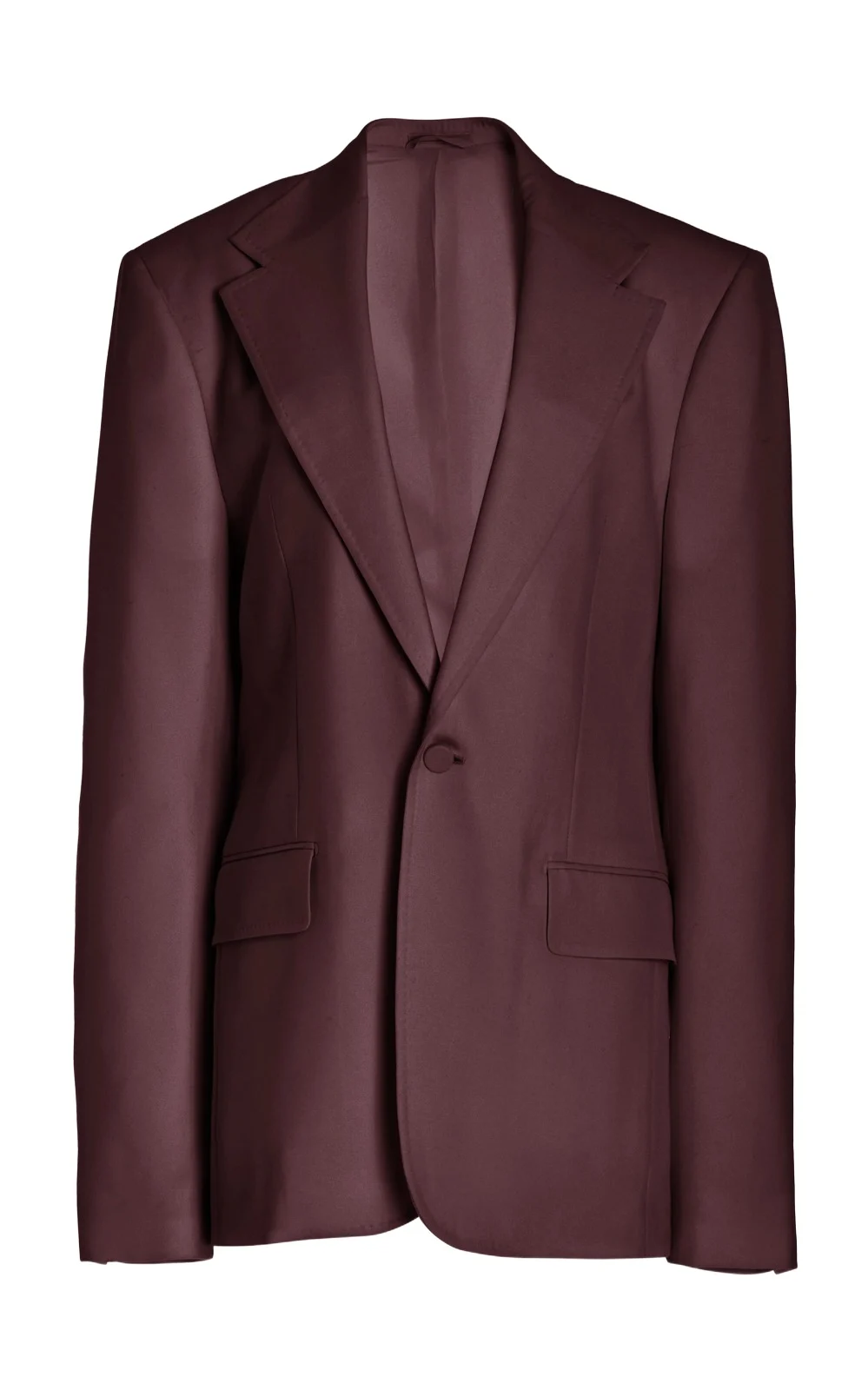 Gabriela Hearst Leiva Blazer in Deep Bordeaux Virgin Wool Twill