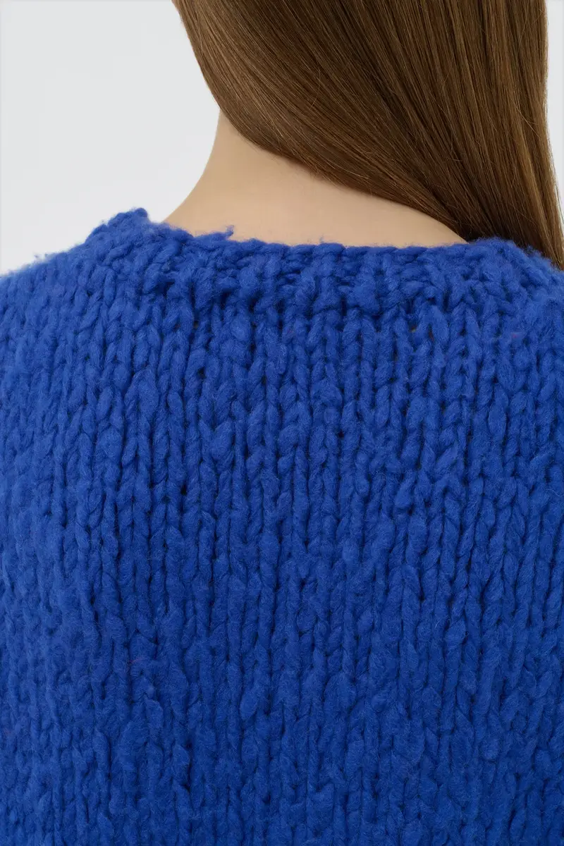 Gabriela Hearst Lawrence Knit Sweater in Cobalt Welfat Cashmere | Thumbnail 5