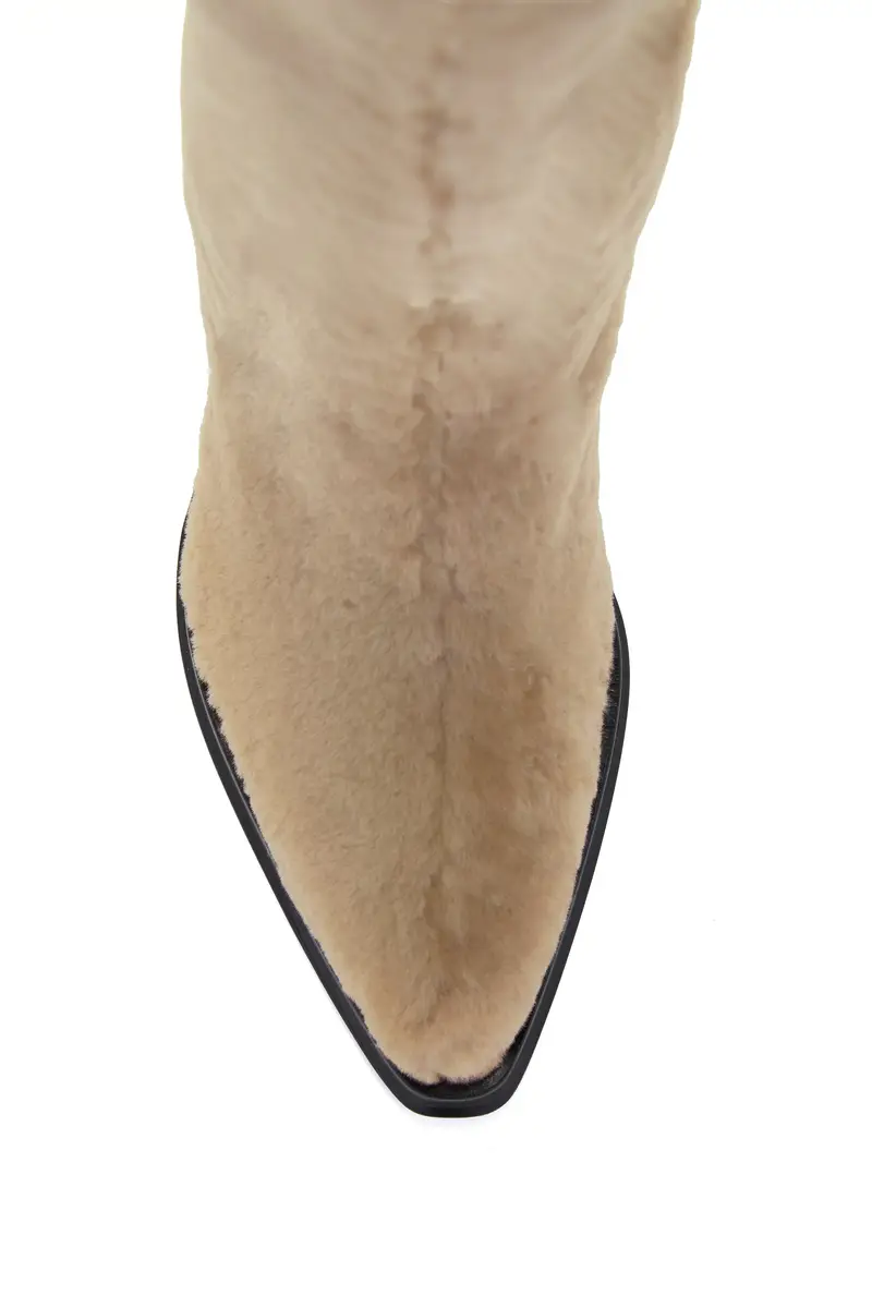 Gabriela Hearst Waite Tall Boot in Champagne Shearling | Thumbnail 4 Gabriela Hearst Waite Tall Boot in Champagne Shearling | Thumbnail 4