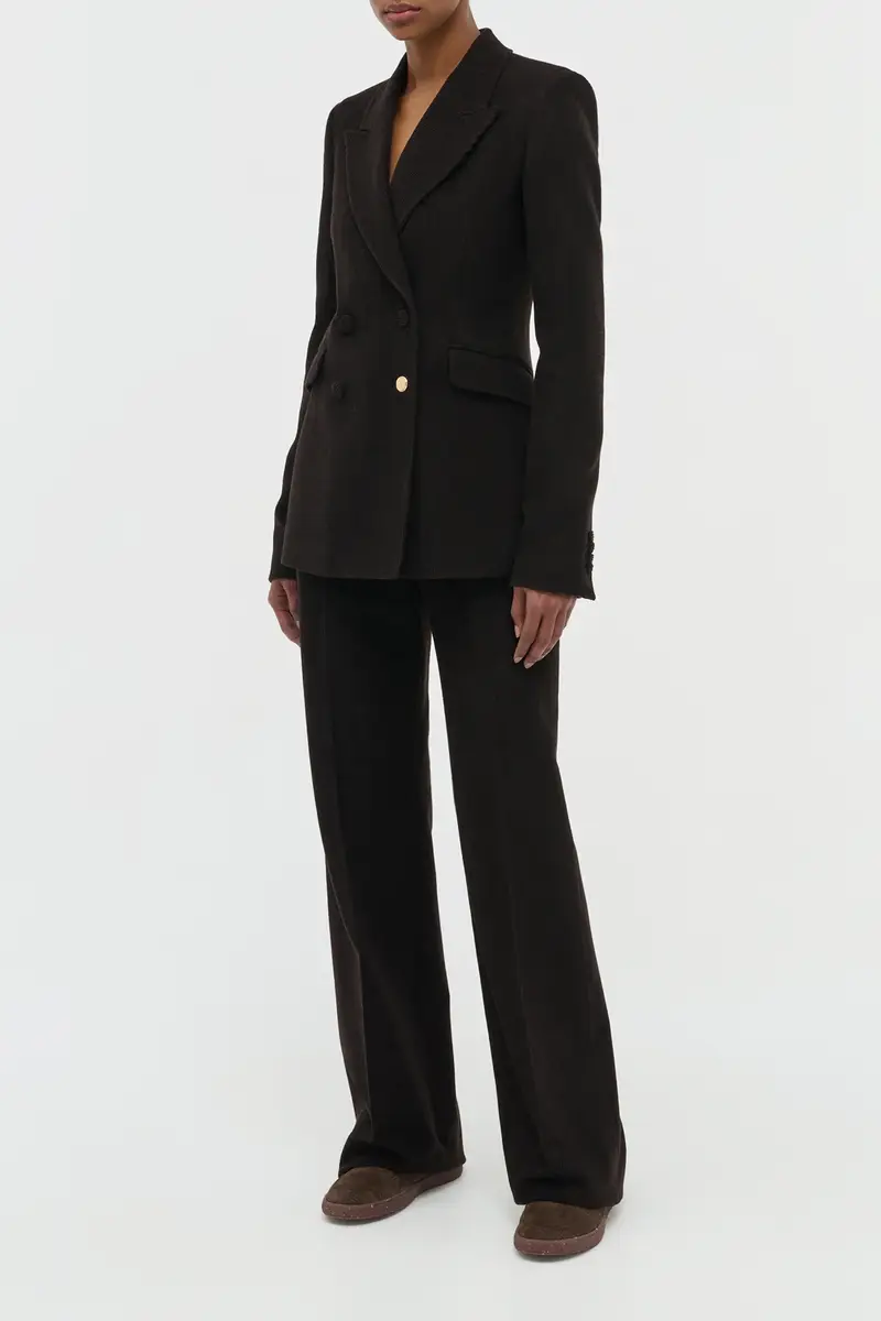 Gabriela Hearst Stephanie Blazer in Chocolate Fine Cashmere Corduroy | Thumbnail 3 Gabriela Hearst Stephanie Blazer in Chocolate Fine Cashmere Corduroy | Thumbnail 3