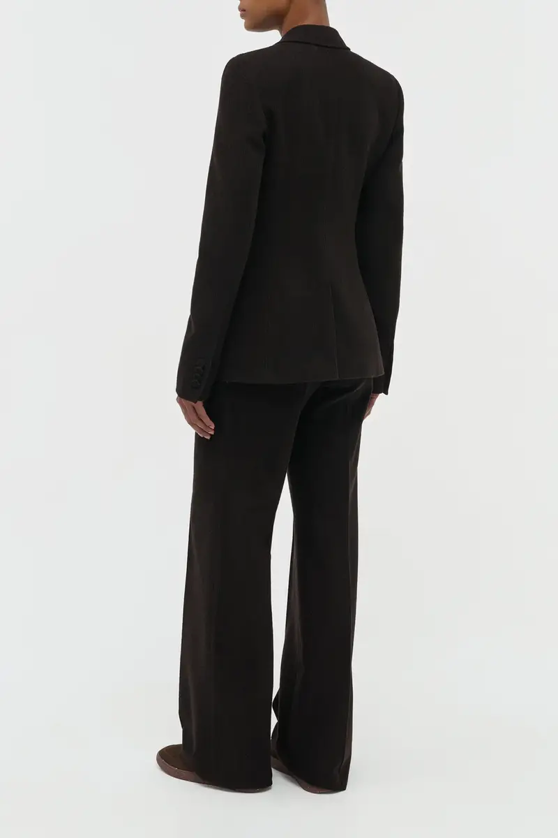 Gabriela Hearst Stephanie Blazer in Chocolate Fine Cashmere Corduroy | Thumbnail 4 Gabriela Hearst Stephanie Blazer in Chocolate Fine Cashmere Corduroy | Thumbnail 4