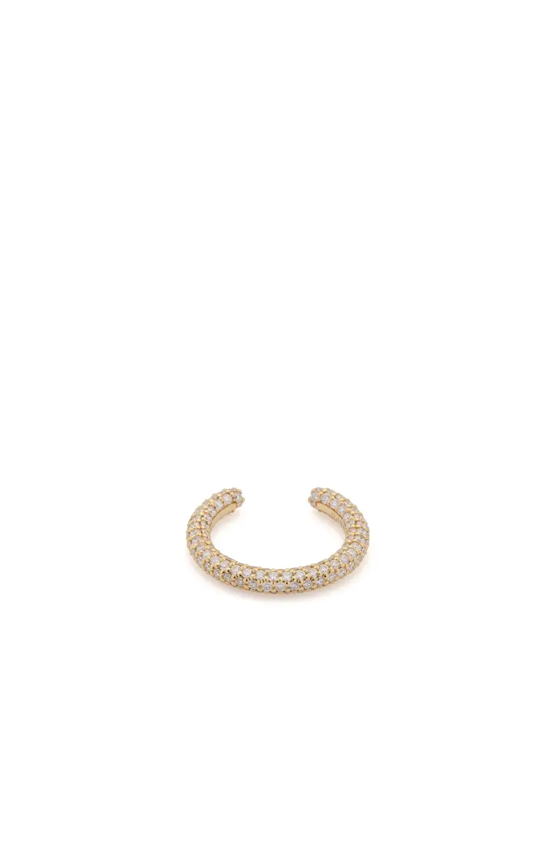 Gabriela Hearst Tarot Pave Ring in 18K Yellow Gold & White Diamonds | Thumbnail 2
