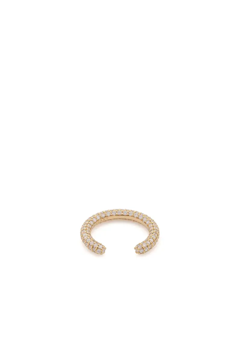 Gabriela Hearst Tarot Pave Ring in 18K Yellow Gold & White Diamonds | Thumbnail 3