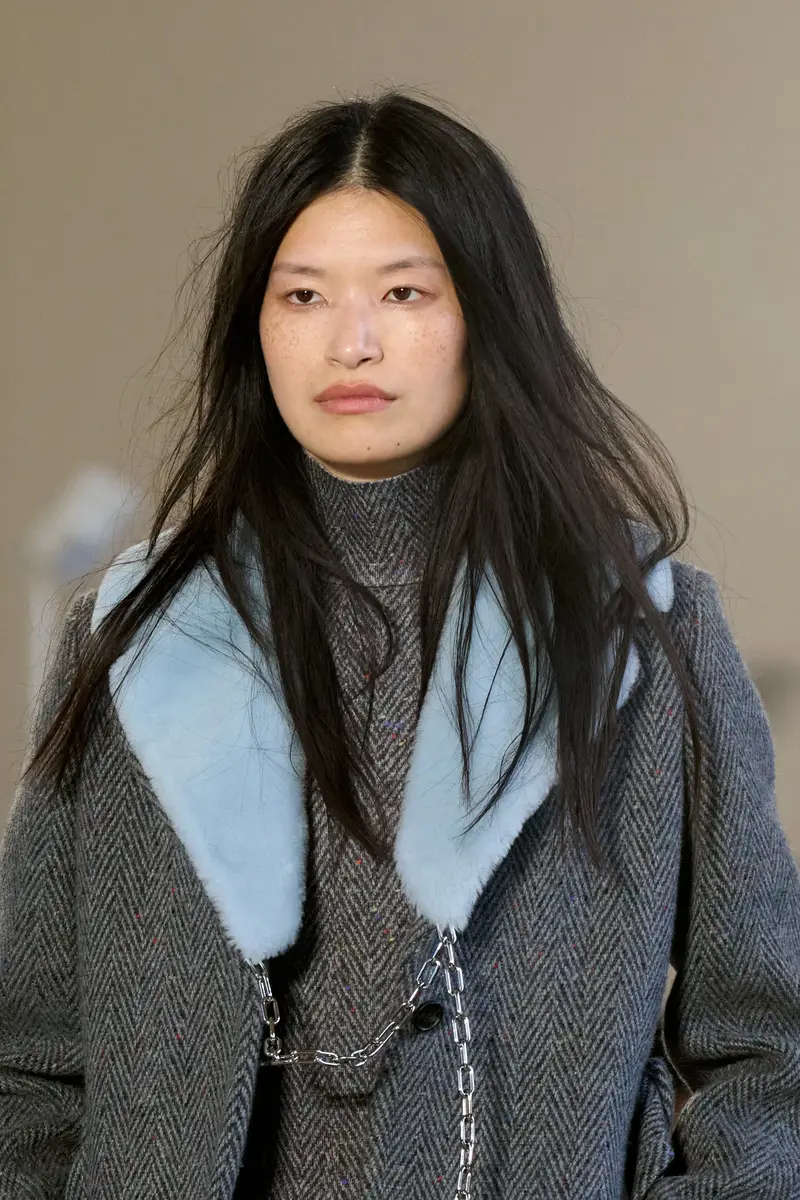 Gabriela Hearst Demeter Coat Collar in Light Blue Shearling | Thumbnail 2 Gabriela Hearst Demeter Coat Collar in Light Blue Shearling | Thumbnail 2