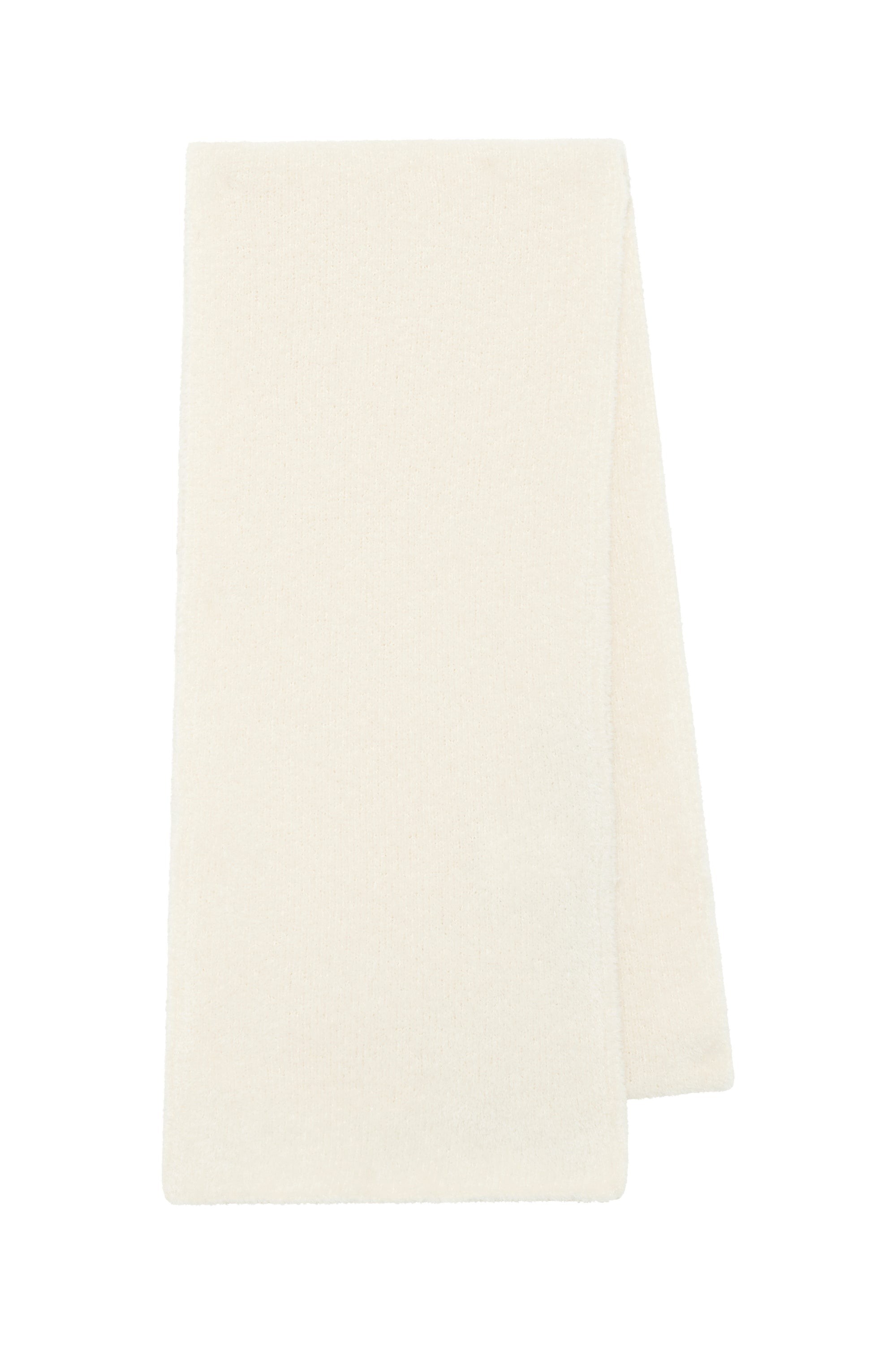 Eunoia Knit Scarf in Ivory Silk Eunoia Knit Scarf in Ivory Silk