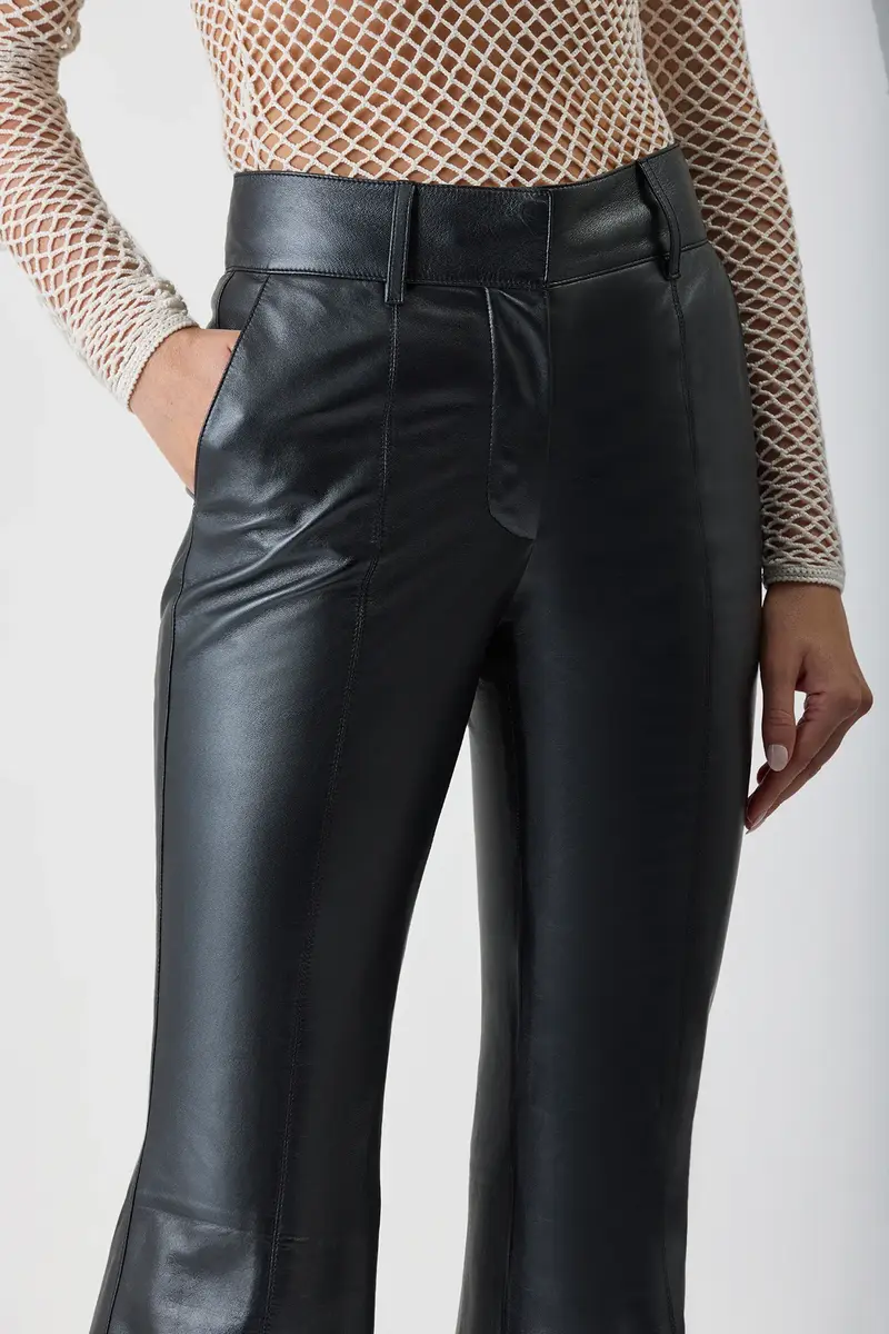 Gabriela Hearst Rhein Pant in Black Metallic Nappa Leather | Thumbnail 6 Gabriela Hearst Rhein Pant in Black Metallic Nappa Leather | Thumbnail 6
