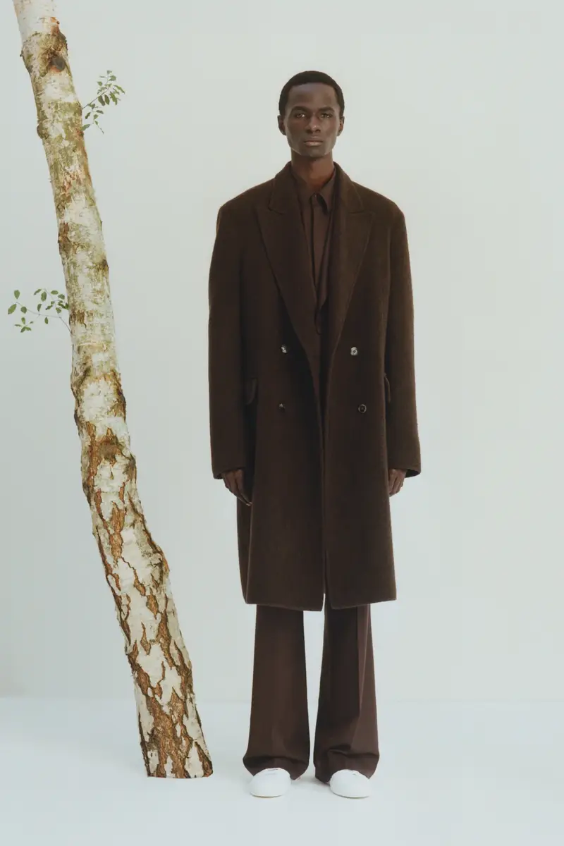 Gabriela Hearst Mcaffrey Coat in Chocolate Double-Face Recycled Cashmere | Thumbnail 2