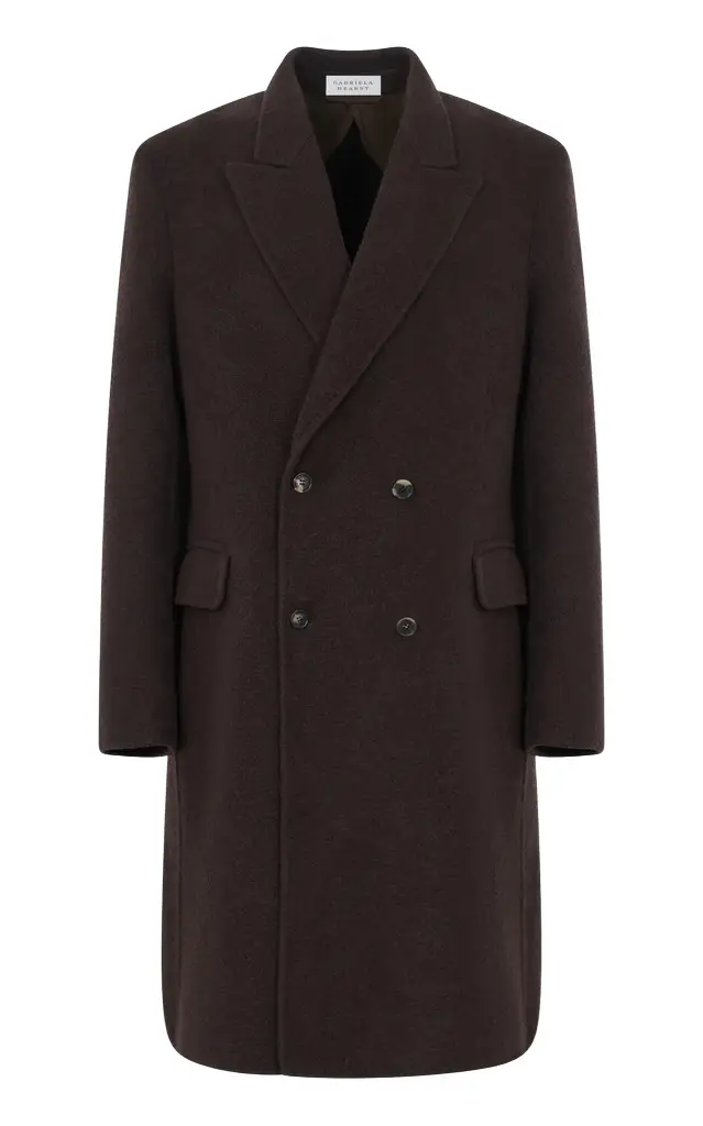Gabriela Hearst Mcaffrey Coat in Chocolate Double-Face Recycled Cashmere