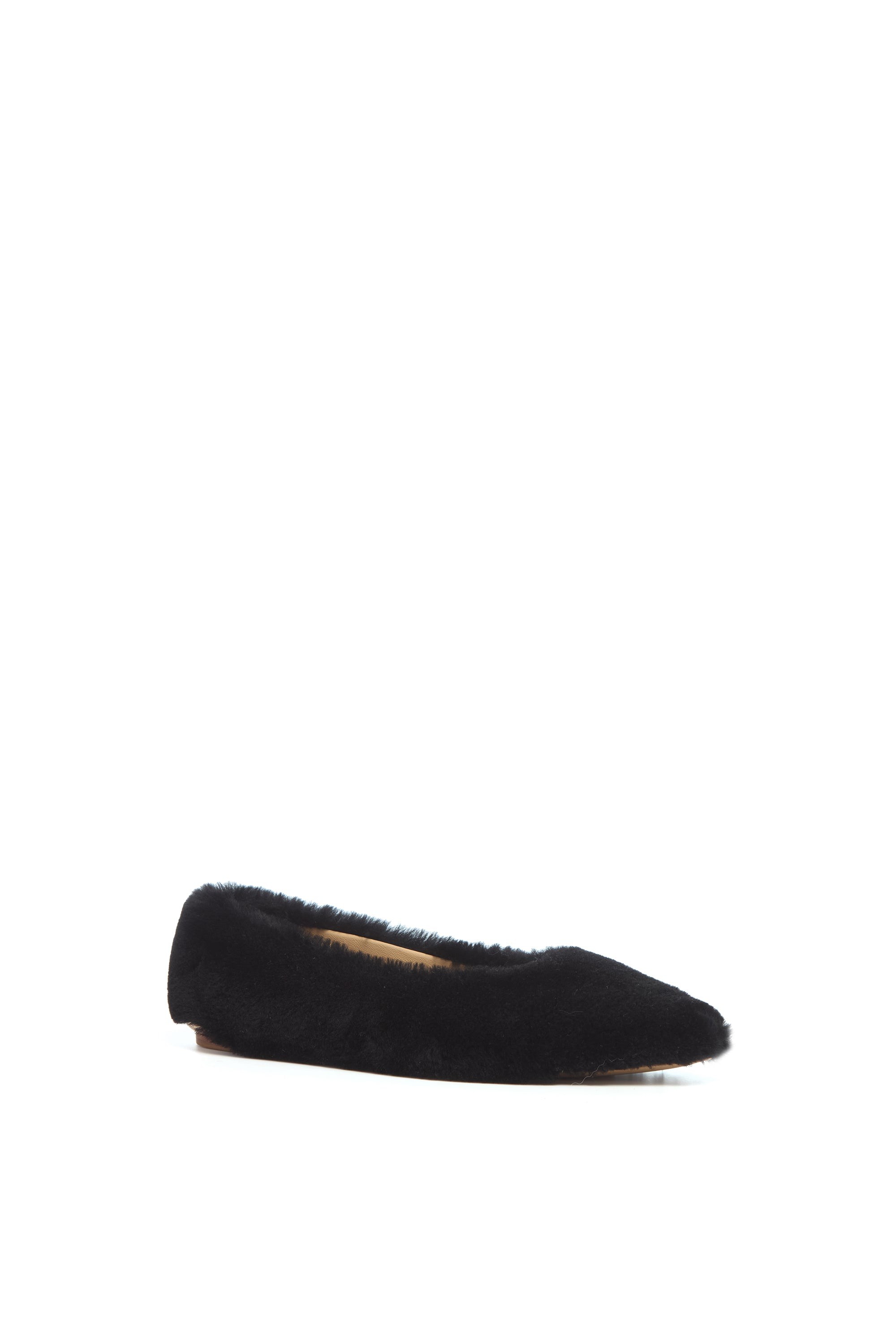 Gabriela Hearst Fleur Ballerina Flat Shoe in Black Shearling | Thumbnail 3 Gabriela Hearst Fleur Ballerina Flat Shoe in Black Shearling | Thumbnail 3