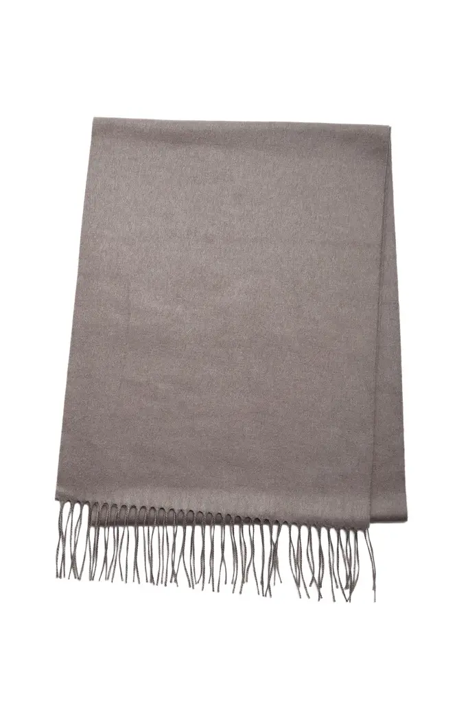 Blaine Fringe Scarf in Walnut Brushed Silk Cashmere Blaine Fringe Scarf in Walnut Brushed Silk Cashmere