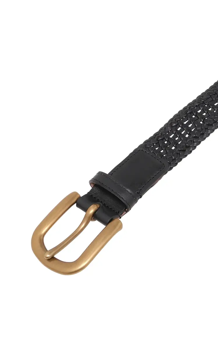 Gabriela Hearst Sam Braided Belt in Black Leather | Thumbnail 3 Gabriela Hearst Sam Braided Belt in Black Leather | Thumbnail 3