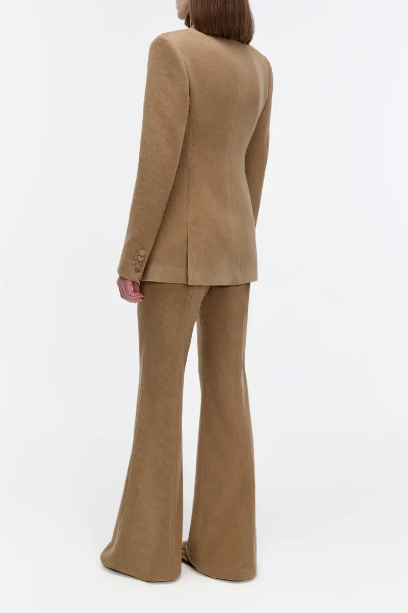 Gabriela Hearst Rhein Pant in Camel Cashmere Wool Corduroy | Thumbnail 5