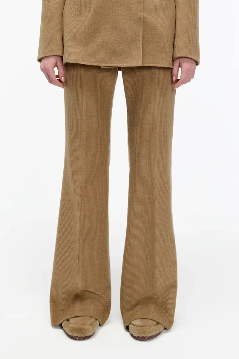 Gabriela Hearst Rhein Pant in Camel Cashmere Wool Corduroy | Thumbnail 6