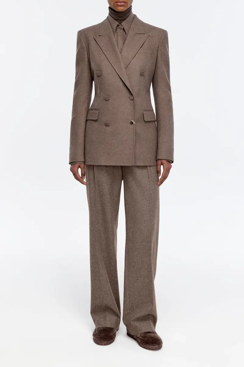 Gabriela Hearst Gavin Blazer in Walnut Wool Cashmere Flannel | Thumbnail 2 Gabriela Hearst Gavin Blazer in Walnut Wool Cashmere Flannel | Thumbnail 2