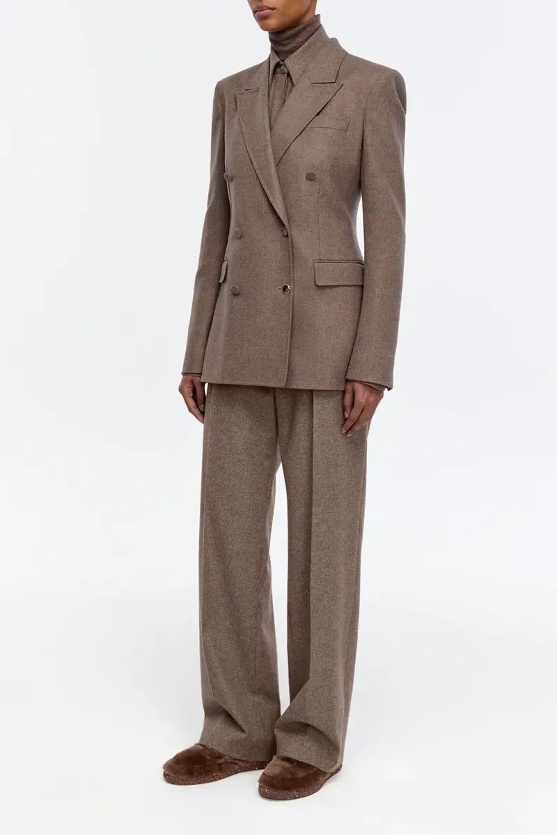 Gabriela Hearst Gavin Blazer in Walnut Wool Cashmere Flannel | Thumbnail 3 Gabriela Hearst Gavin Blazer in Walnut Wool Cashmere Flannel | Thumbnail 3