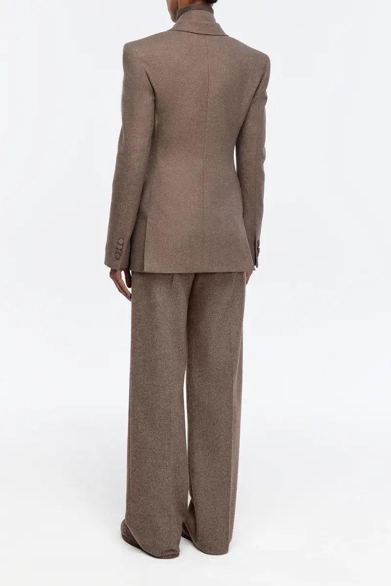 Gabriela Hearst Gavin Blazer in Walnut Wool Cashmere Flannel | Thumbnail 4 Gabriela Hearst Gavin Blazer in Walnut Wool Cashmere Flannel | Thumbnail 4