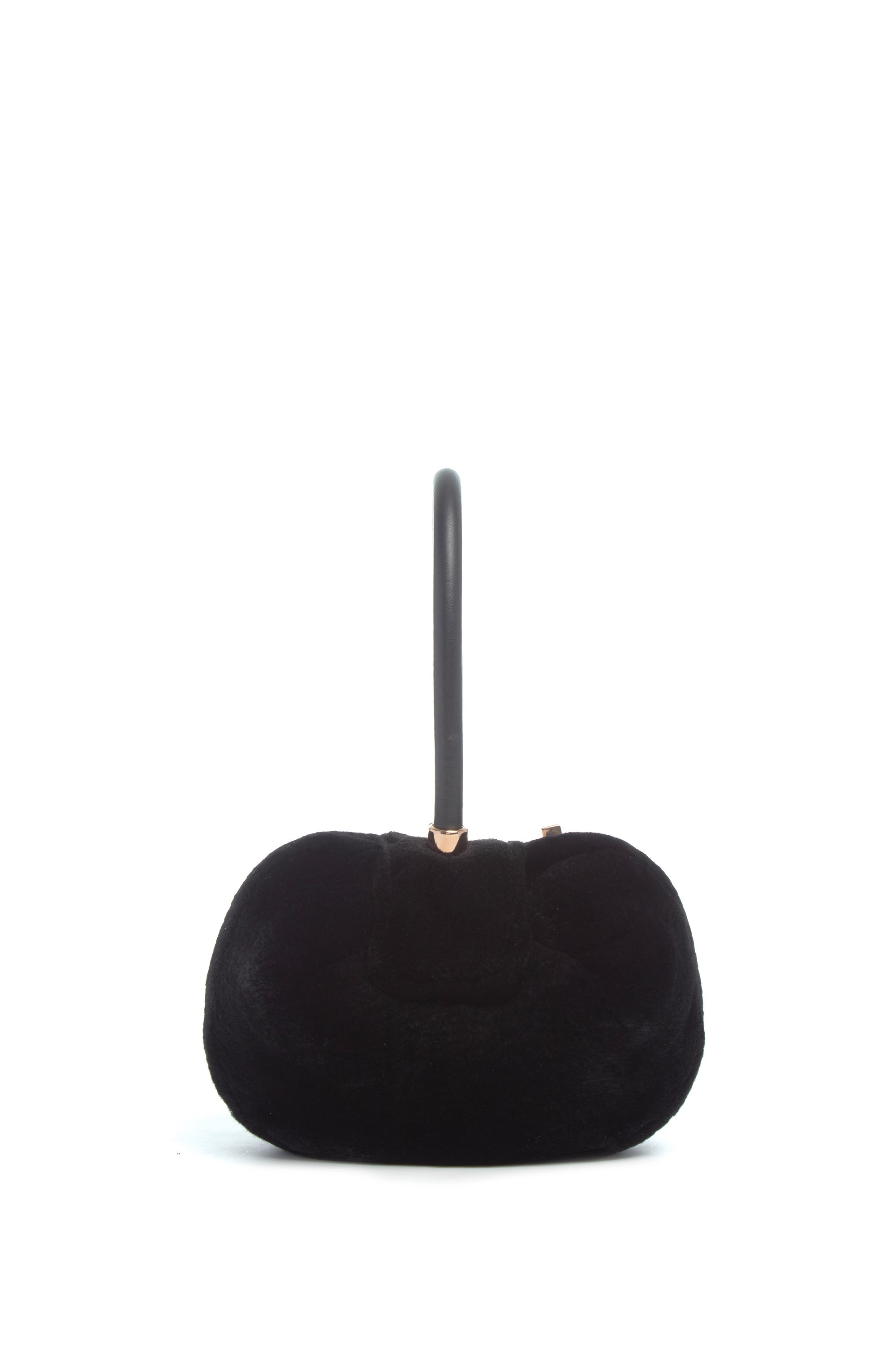 Gabriela Hearst Demi Bag in Black Recycled Mink Fur | Thumbnail 3 Gabriela Hearst Demi Bag in Black Recycled Mink Fur | Thumbnail 3