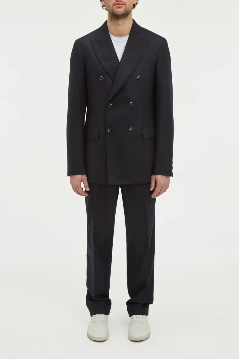 Gabriela Hearst Angelo Jacket in Dark Navy Wool Cashmere Flannel | Thumbnail 2 Gabriela Hearst Angelo Jacket in Dark Navy Wool Cashmere Flannel | Thumbnail 2