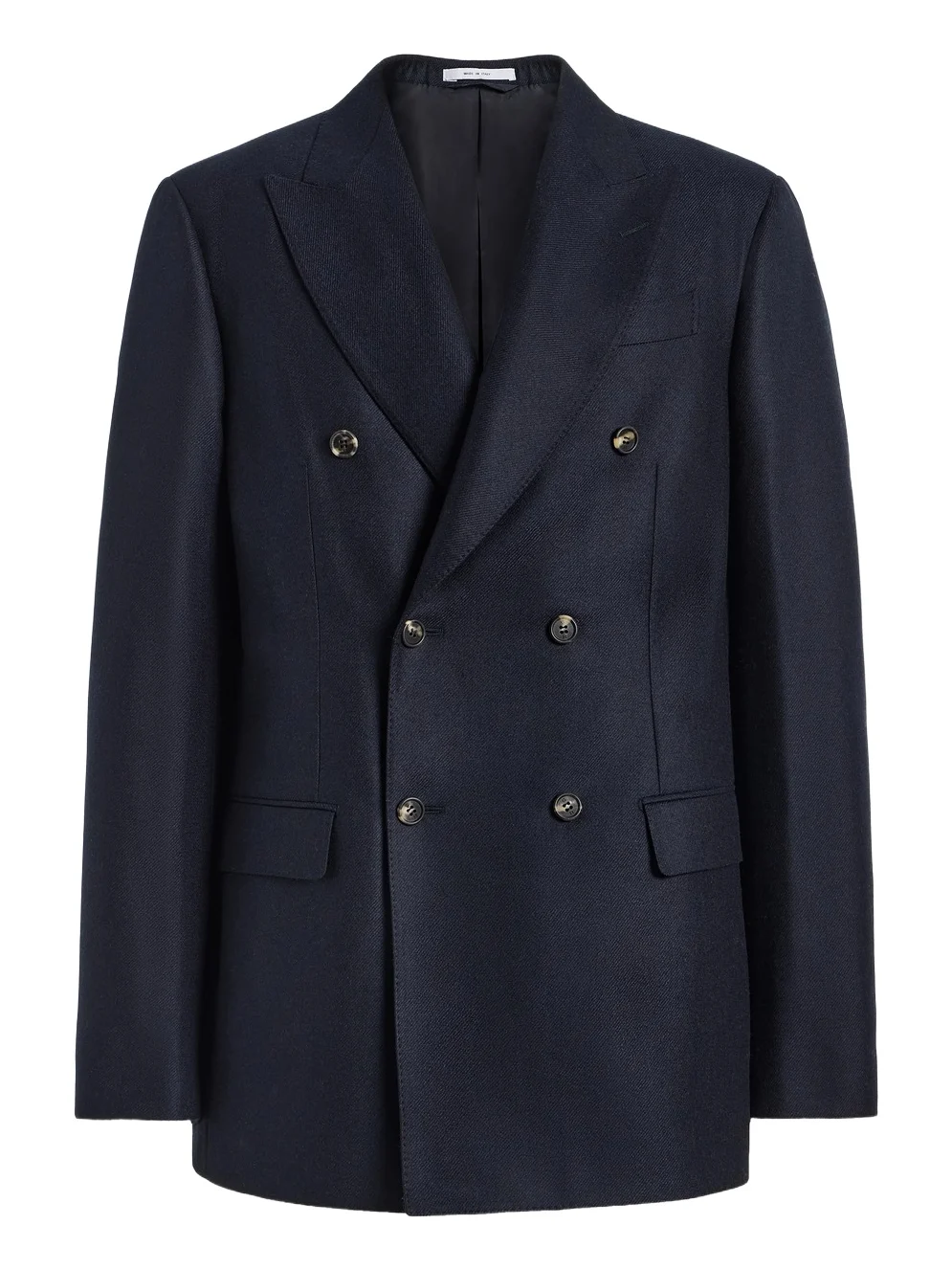Gabriela Hearst Angelo Jacket in Dark Navy Wool Cashmere Flannel