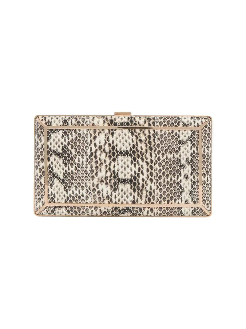 Callas Clutch in Black & White Snakeskin Callas Clutch in Black & White Snakeskin