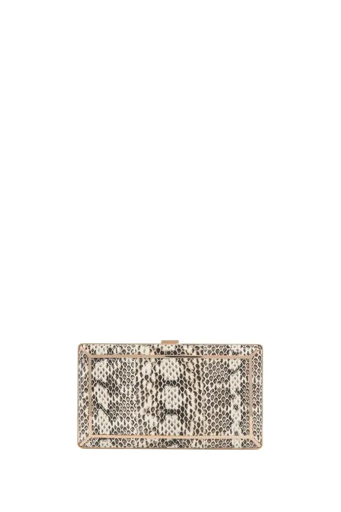 Callas Clutch in Black & White Snakeskin Callas Clutch in Black & White Snakeskin