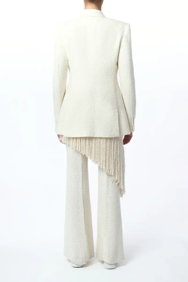 Gabriela Hearst Rhein Flare Pant in Ivory Silk Boucle | Thumbnail 6 Gabriela Hearst Rhein Flare Pant in Ivory Silk Boucle | Thumbnail 6