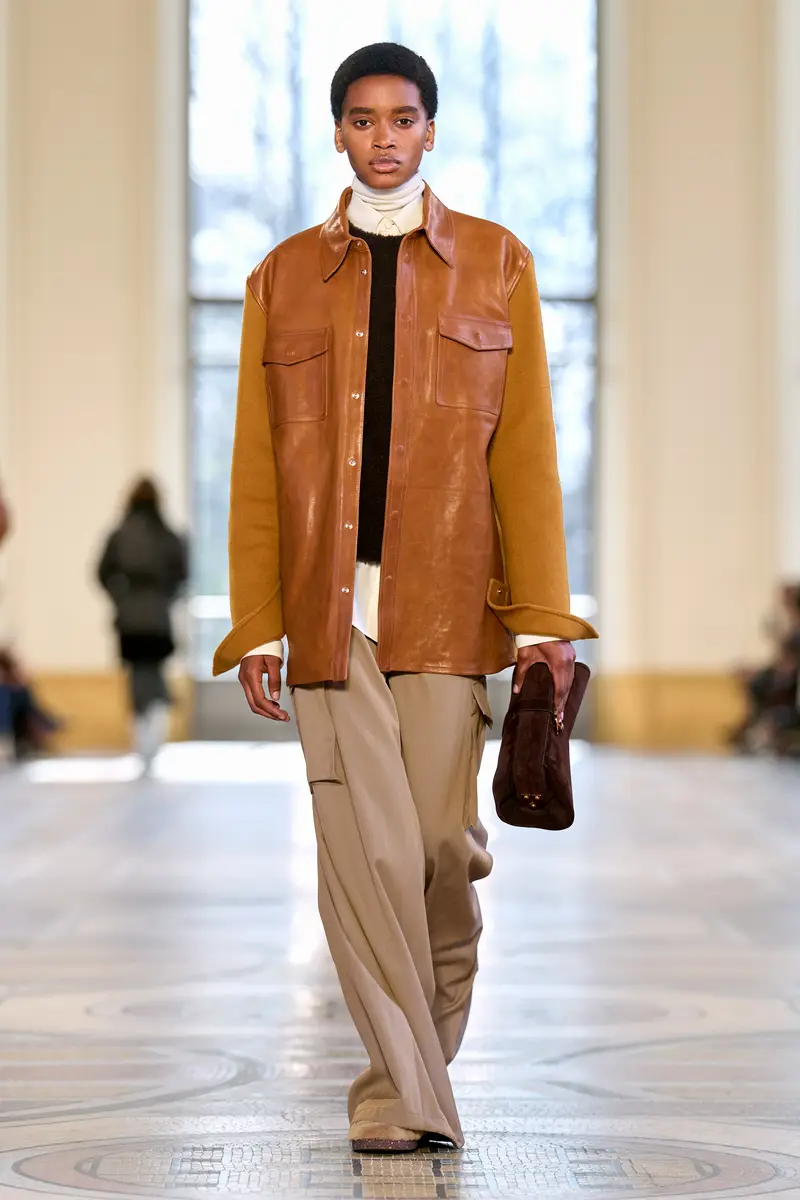 Gabriela Hearst Eos Barrel-leg Cargo Pant in Camel Cross-dyed Wool | Thumbnail 2 Gabriela Hearst Eos Barrel-leg Cargo Pant in Camel Cross-dyed Wool | Thumbnail 2