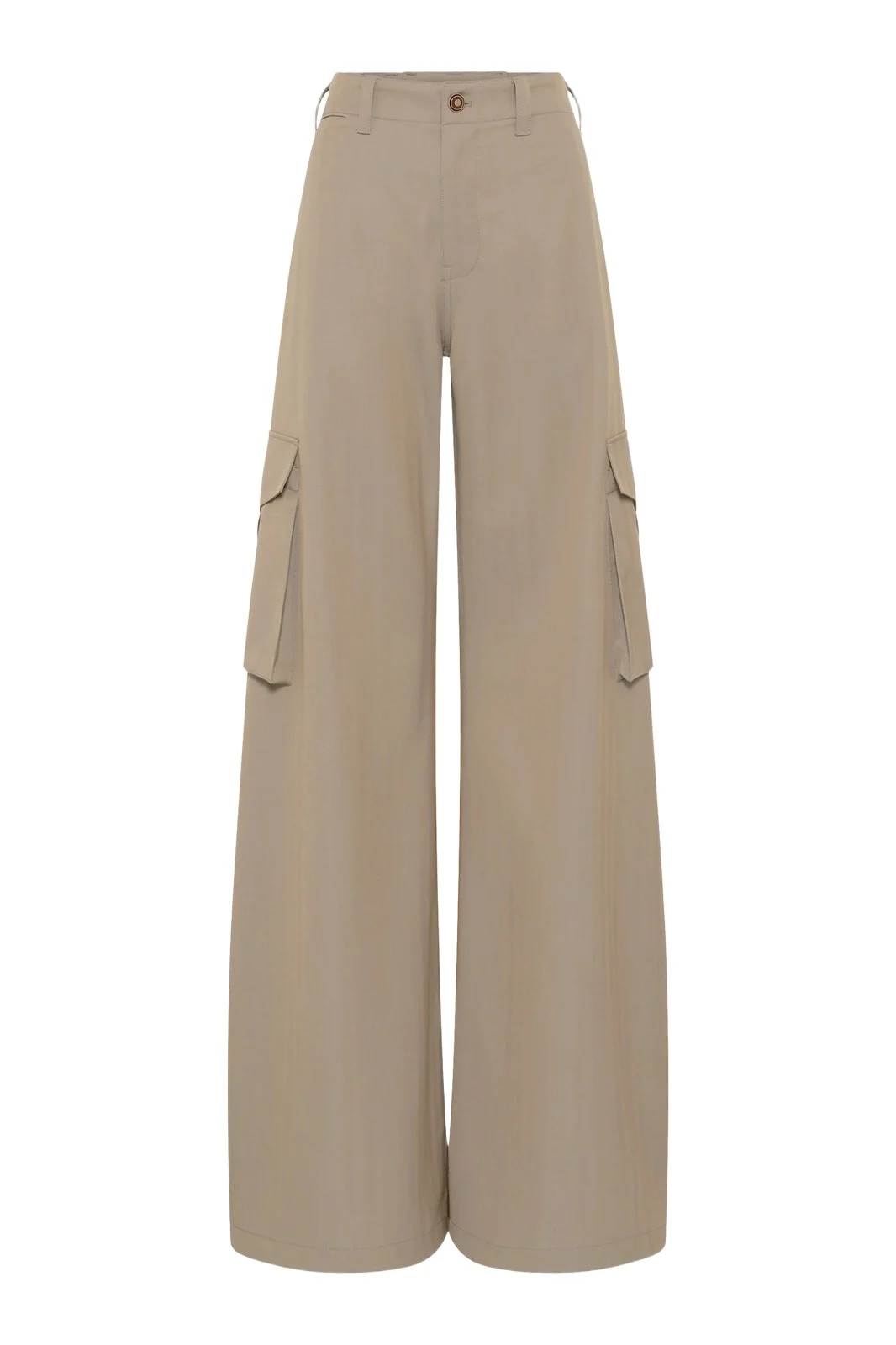Eos Barrel-leg Cargo Pant in Camel Cross-dyed Wool Eos Barrel-leg Cargo Pant in Camel Cross-dyed Wool