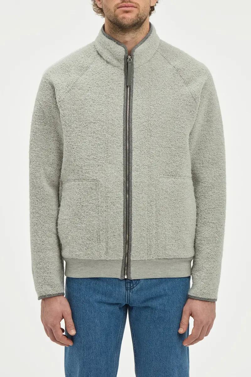 Gabriela Hearst August Jacket in Grey Recycled Cashmere Boucle | Thumbnail 2 Gabriela Hearst August Jacket in Grey Recycled Cashmere Boucle | Thumbnail 2