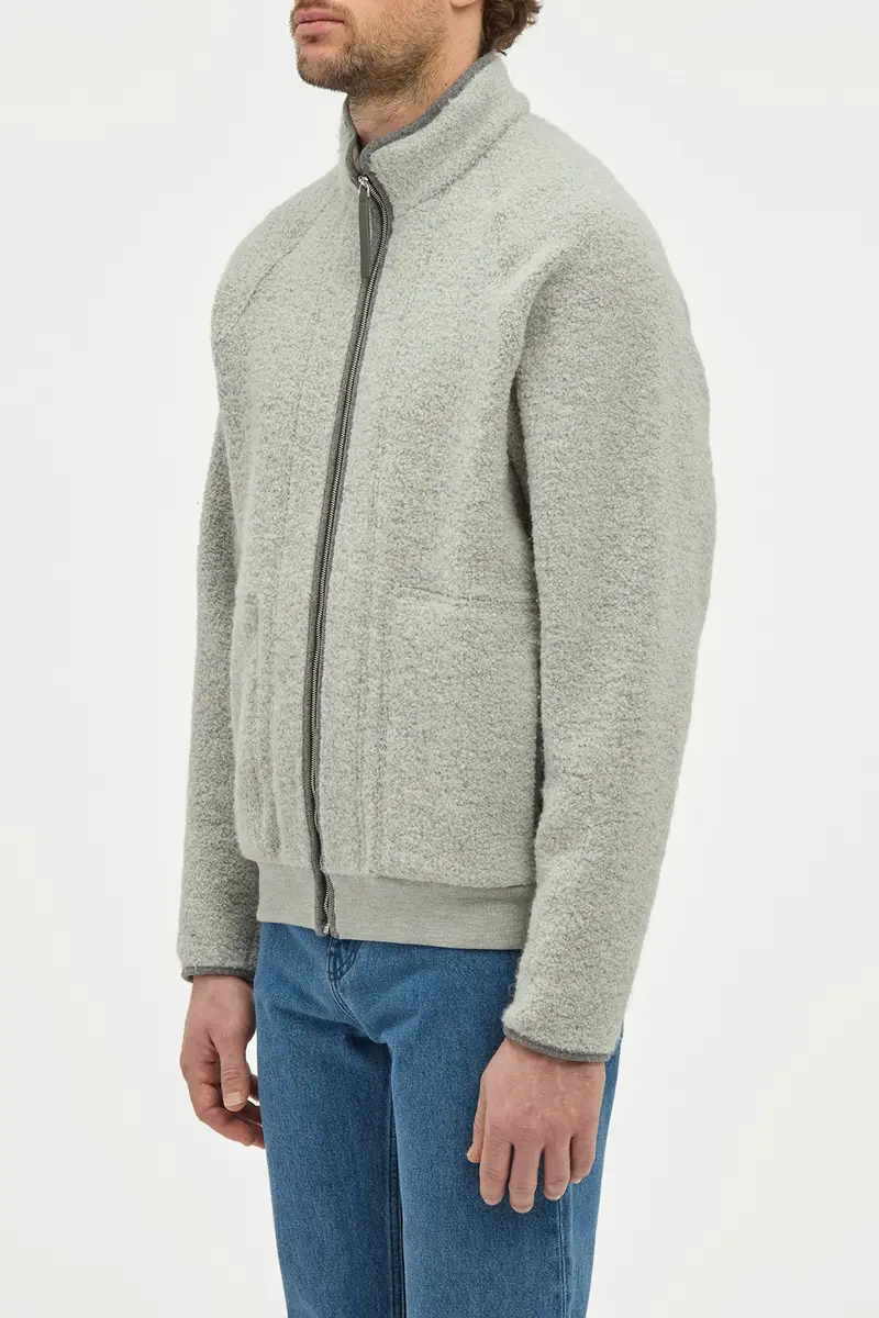 Gabriela Hearst August Jacket in Grey Recycled Cashmere Boucle | Thumbnail 3 Gabriela Hearst August Jacket in Grey Recycled Cashmere Boucle | Thumbnail 3