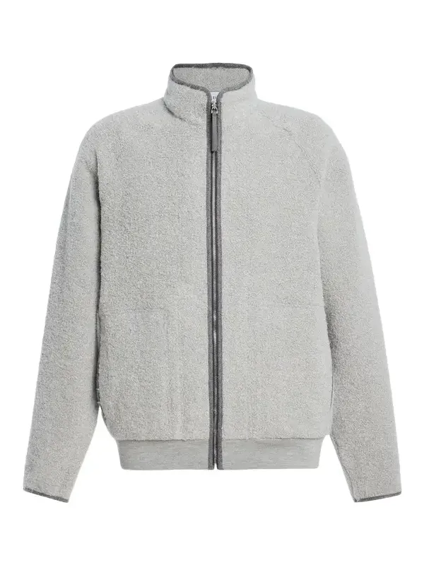 Gabriela Hearst August Jacket in Grey Recycled Cashmere Boucle