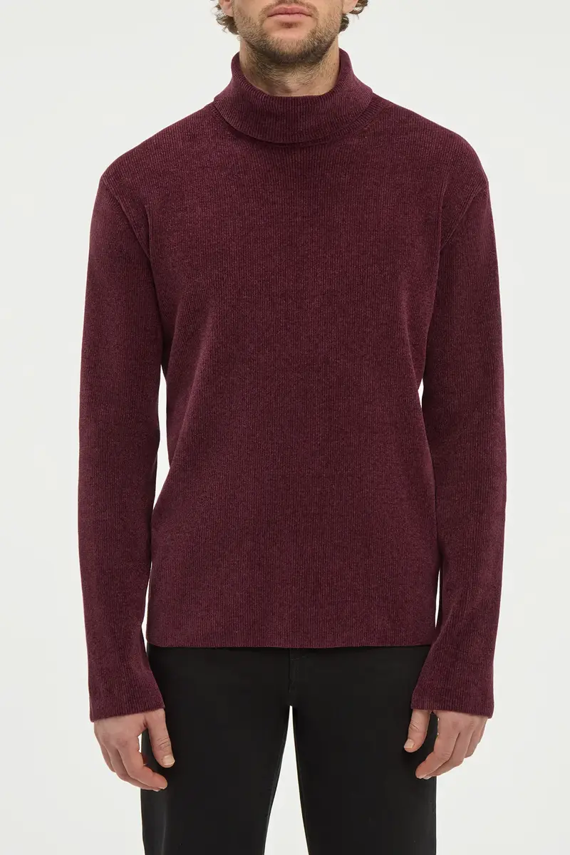 Gabriela Hearst Almoner Knit Turtleneck Sweater in Plum Silk | Thumbnail 3 Gabriela Hearst Almoner Knit Turtleneck Sweater in Plum Silk | Thumbnail 3