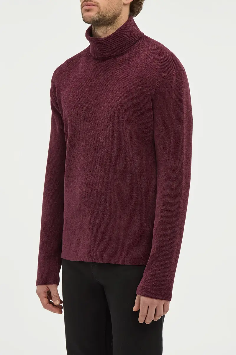 Gabriela Hearst Almoner Knit Turtleneck Sweater in Plum Silk | Thumbnail 4 Gabriela Hearst Almoner Knit Turtleneck Sweater in Plum Silk | Thumbnail 4