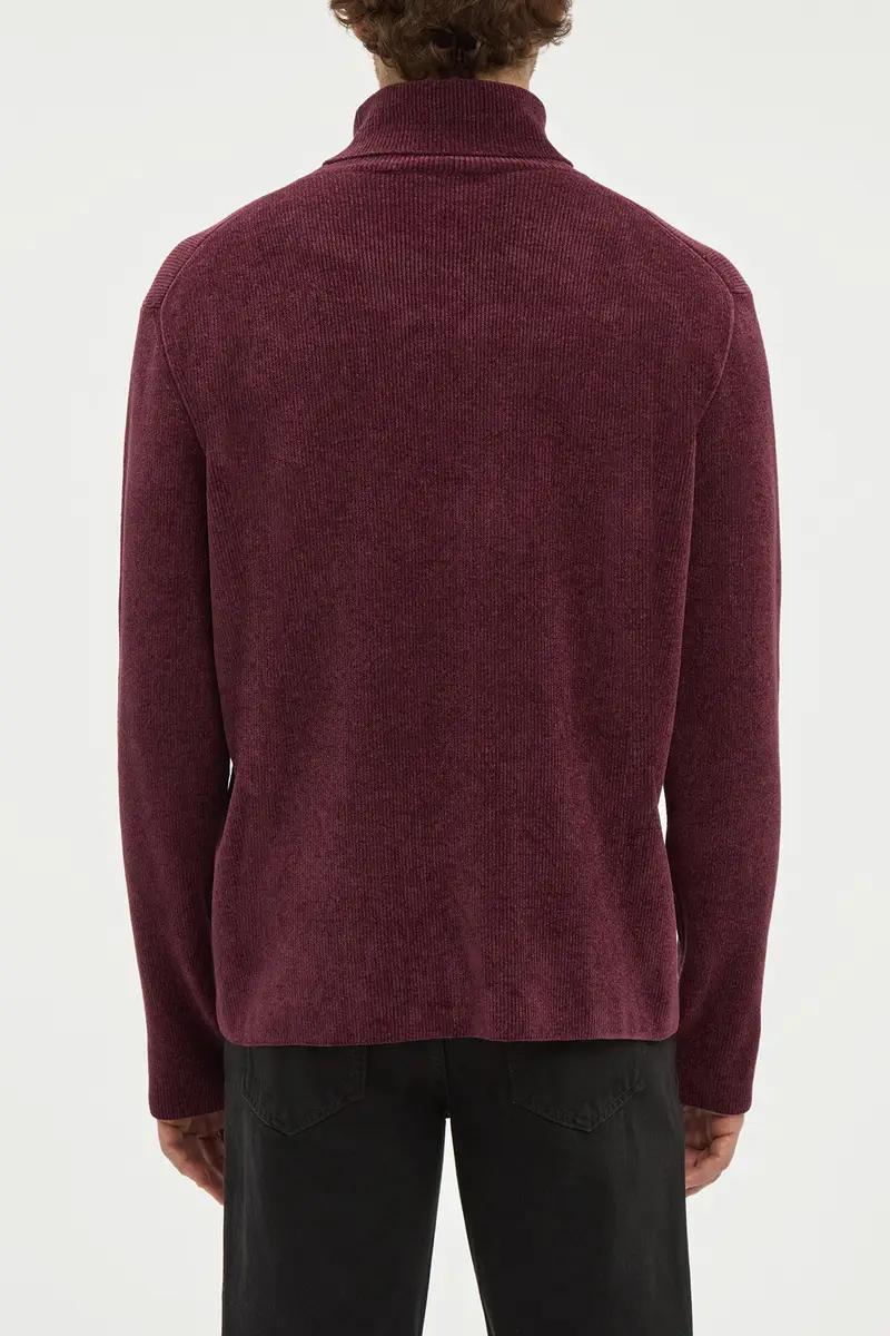 Gabriela Hearst Almoner Knit Turtleneck Sweater in Plum Silk | Thumbnail 5 Gabriela Hearst Almoner Knit Turtleneck Sweater in Plum Silk | Thumbnail 5