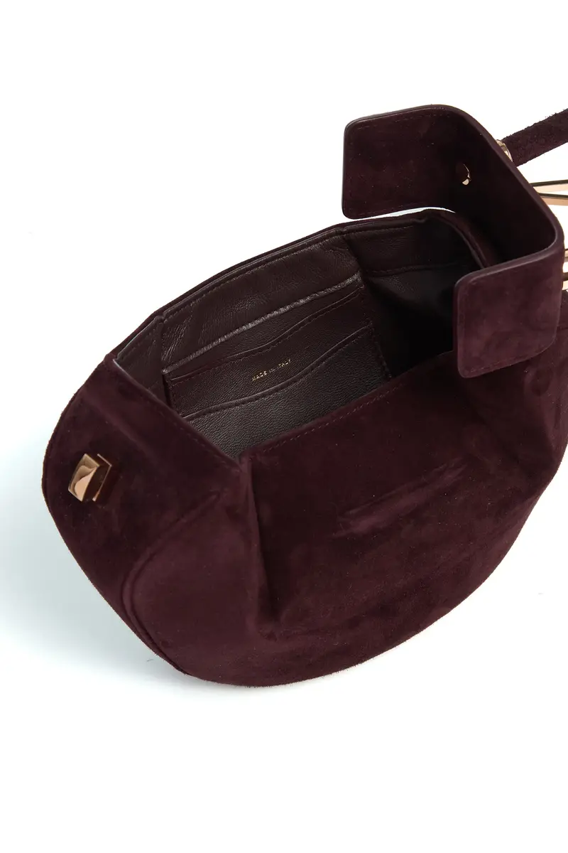 Gabriela Hearst Demi Bag in Bordeaux Suede | Thumbnail 4