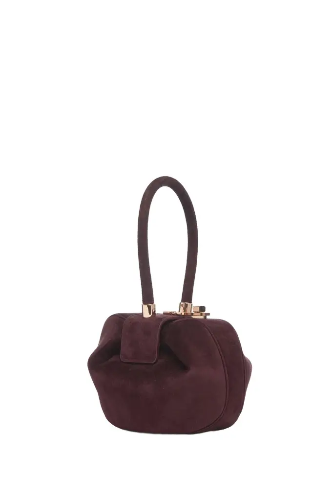 Gabriela Hearst Demi Bag in Bordeaux Suede