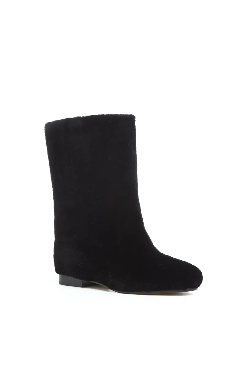 Gabriela Hearst Tina Ankle Boot in Black Shearling | Thumbnail 2